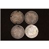 Image 1 : 1898, 1902, 1910 & 1921 CANADA SILVER 5 CENT COINS
