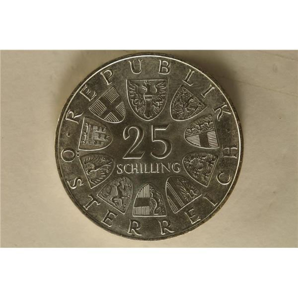 1971 AUSTRIA 25 SHILLING BRILLIANT UNC .3344
