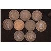 Image 1 : 9 INDIAN HEAD CENTS: 1880-1903