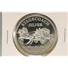 Image 1 : 1 TROY OZ .999 FINE SILVER PF ROUND STAGECOACH