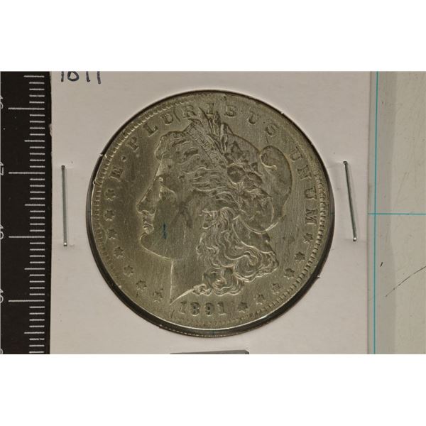 1891 MORGAN SILVER DOLLAR