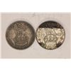 Image 1 : 1929 & 1942 GREAT BRITIAN SILVER 1 SHILLING COINS
