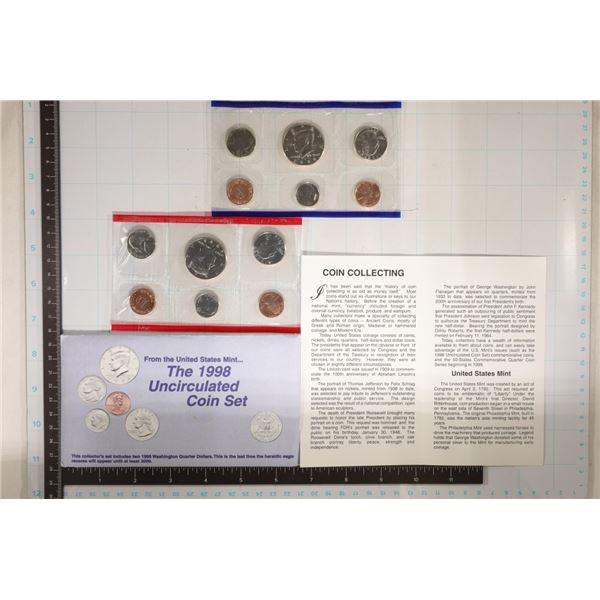 1998 US MINT SET (UNC) P/D (WITH ENVELOPE) AND