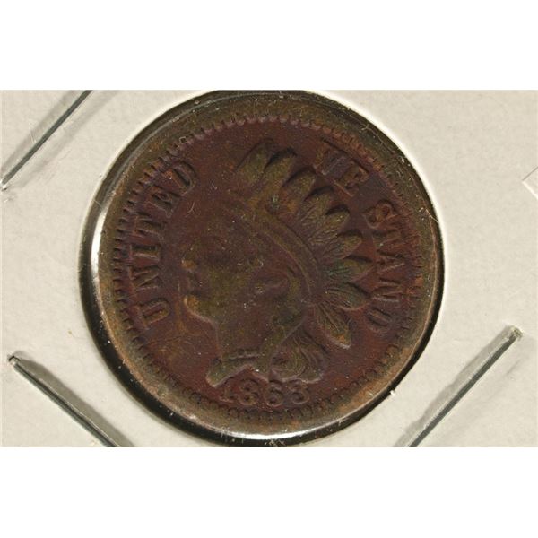 1863 CIVIL WAR TOKEN "UNITED WE STAND" BROAS