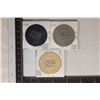 Image 2 : 3 "JHE" COLORIZED ILLEGAL CASINO POKER CHIP. 25