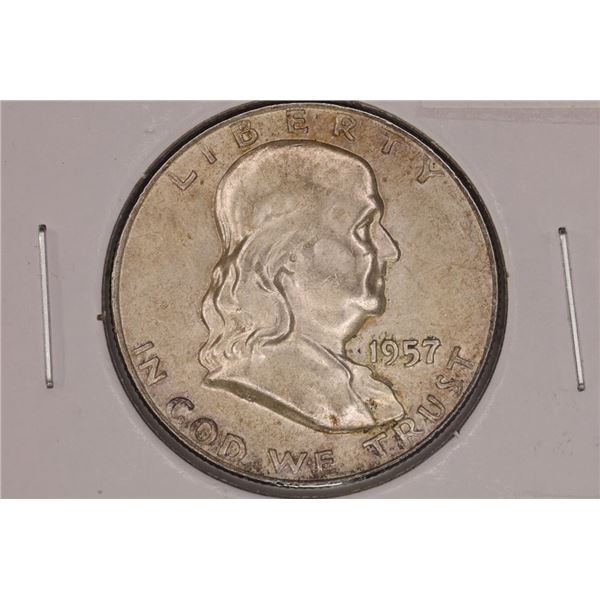 1957-D SILVER FRANKLIN HALF DOLLAR