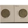 Image 1 : 1937 & 1947 DOMINIC REPUBLIC SILVER 25 CENTAVOS