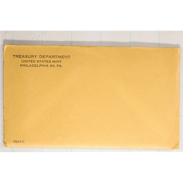 SEALED 1962 US SILVER PROOF SET (WITH ENVELOPE)