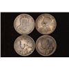 Image 2 : 1910, 11, 12 & 1913 CANADA SILVER 25 CENT COINS