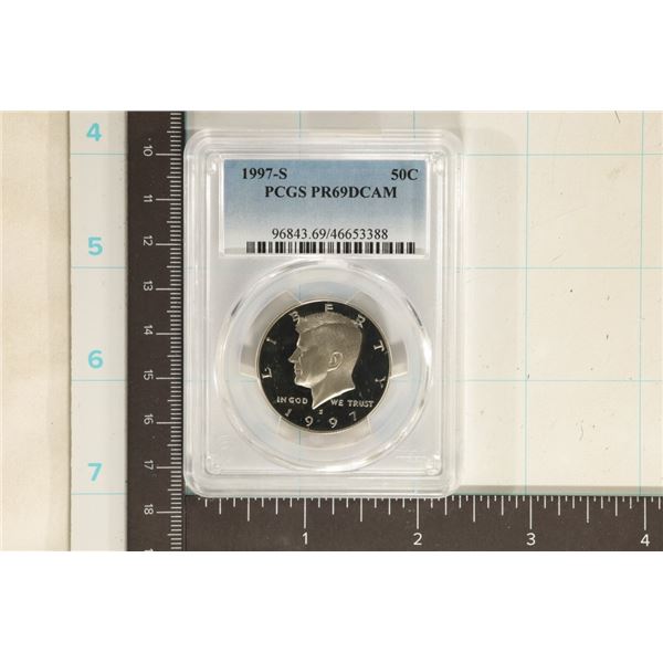 1997-S KENNEDY HALF DOLLAR PCGS PR69 DCAM