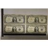 Image 1 : 4-$1 SILVER CERTIFICATES: 2-1935-F AU-UNC'S, 1957