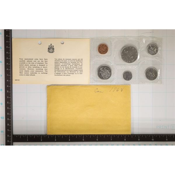 1968 CANADA (PF LIKE) SET WITH ENVELOPE AND