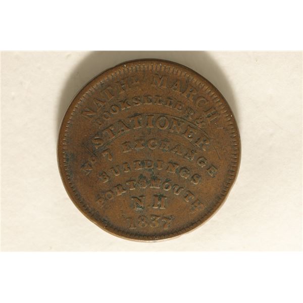 1837 HARD TIMES TOKEN WILLIAM SIMES & COMPANY
