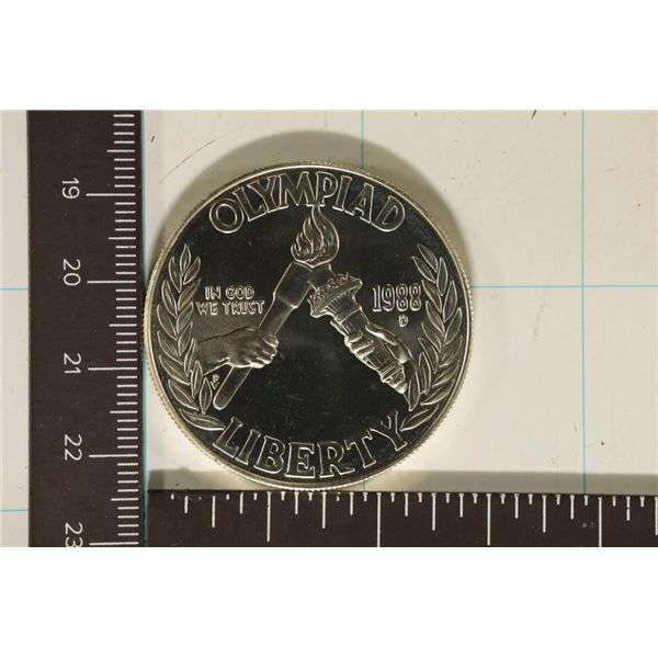 1988-D US UNC SILVER DOLLAR OLYMPIAD IN HARD
