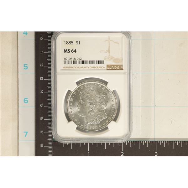 1885 MORGAN SILVER DOLLAR NGC MS64
