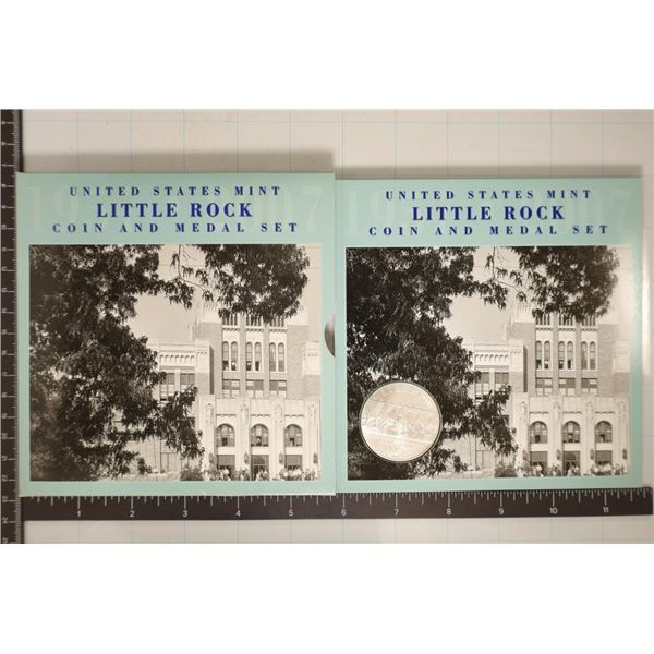 US LITTLEROCK COIN & MEDAL SET FEATURING: 2007-P