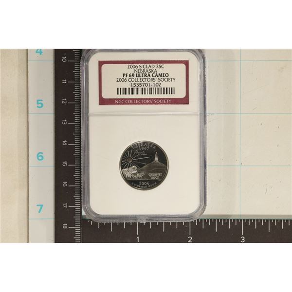 2006-S NEBRASKA QUARTER NGC PLF69 ULTRA CAMEO
