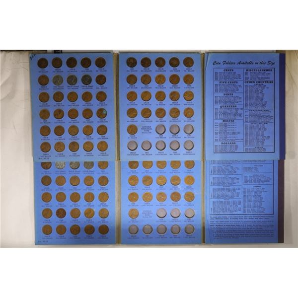 2- 1941 UP LINCOLN CENT ALBUMS: 102 COINS TOTAL