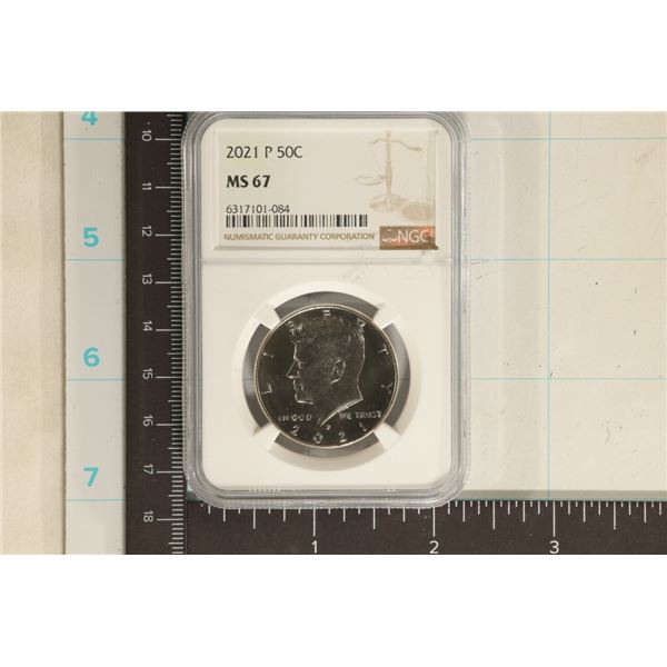 2021-P KENNEDY HALF DOLLAR NGC MS67