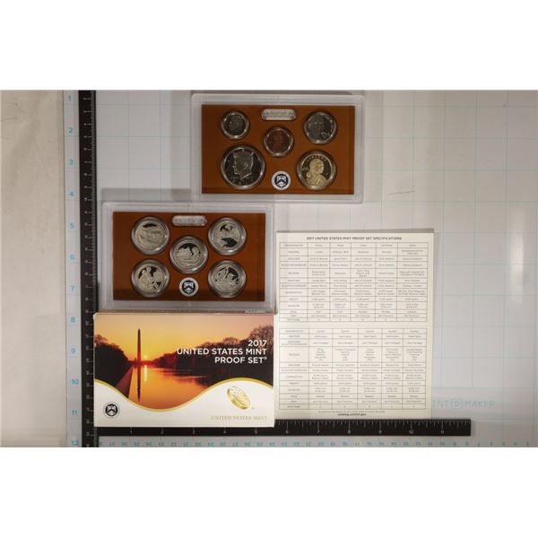 2017 US PROOF SET (WITH BOX) & WITH CERTIFICATE