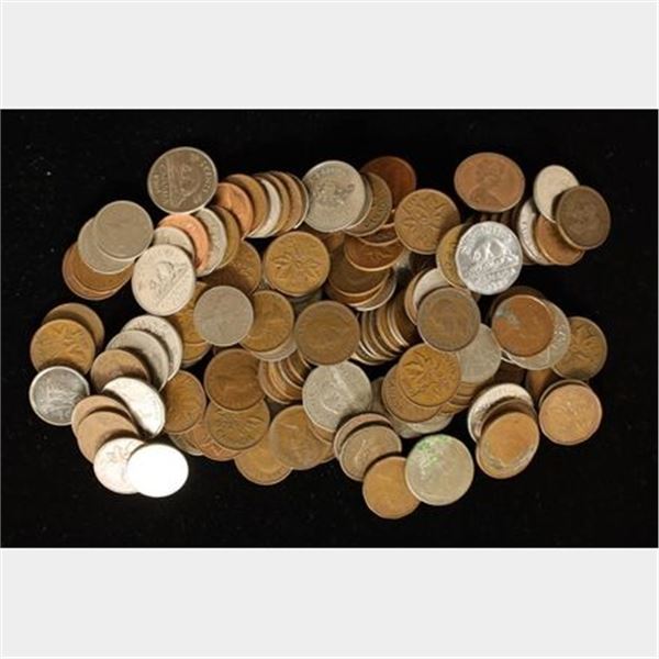 1 POUND ASSORTED CANADA COINS