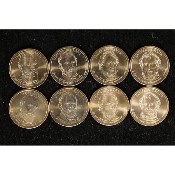 8-PRESIDENTIAL DOLLAR UNC DOLLARS: P & D