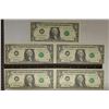 Image 1 : 5-1995 US $1 FRN WITH CONSECUTIVE SERIAL NUMBERS