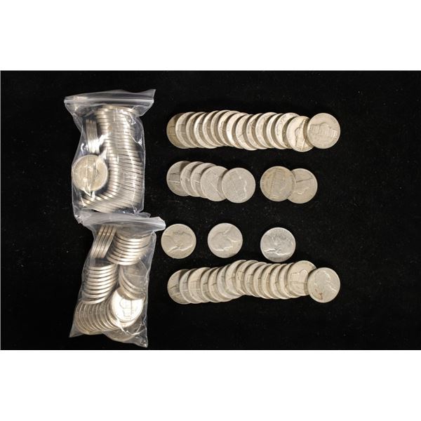 120-ASSORTED JEFFERSON NICKELS: ROLL OF 40-1951-S,