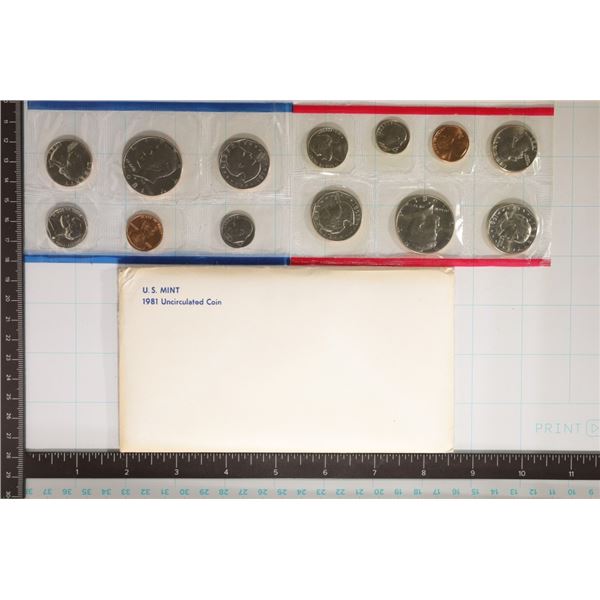 1981 US MINT SET (UNC) P/D/S (WITH ENVELOPE)