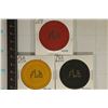 Image 1 : 3 VINTAGE CLAY CASINO CHIPS "FLB" POSSIBLY FROM