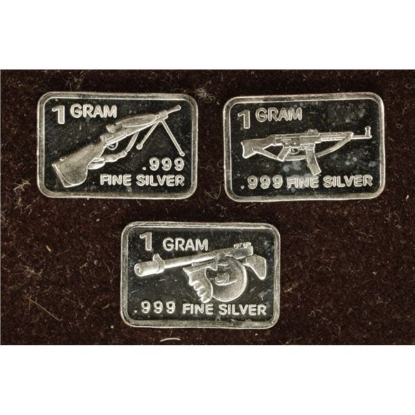 3-1 GRAM .999 FINE SILVER PROOF RIFLE THEMED