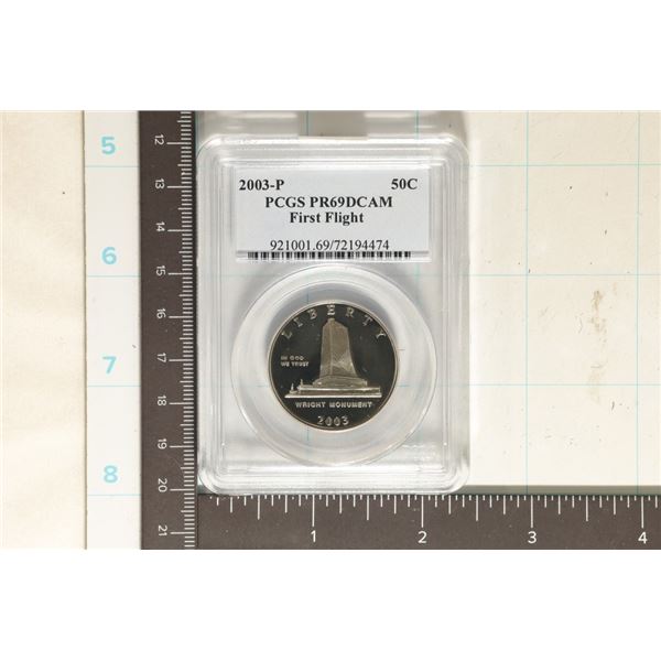 2003-P FIRST FLIGHT US HALF DOLLAR PCGS PR69 DCAM
