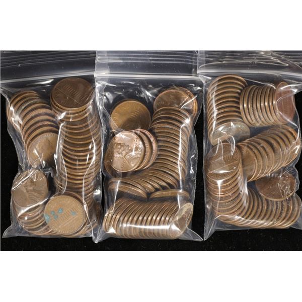 150 ASSORTED 1970'S LINCOLN CENTS