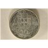 Image 1 : 1966 PORTUGAL SILVER 20 ESCUDO UNC .209 OZ. ASW