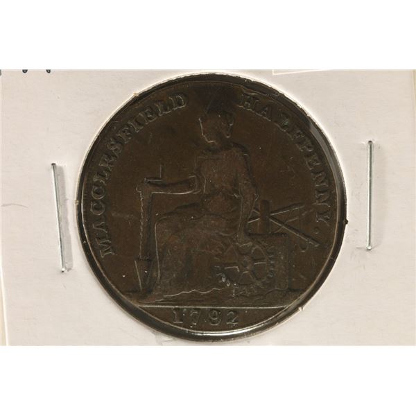 1792 CONDER TOKEN. THEY R MOSTLY 18TH CENTURY