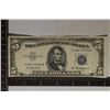 Image 1 : 1953-A $5 SILVER CERTIFICATE BLUE SEAL AU