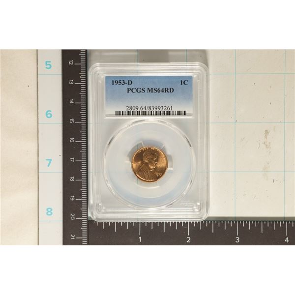 1953-D LINCOLN WHEAT CENT PCGS MS64RD
