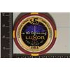 Image 1 : $5 LUXOR CASINO CHIP. 1993  "IN THE BEGINNING" ON