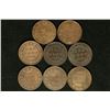 Image 1 : 8 CANADA LARGE 1 CENT COINS: 2-1859, 1876-H,