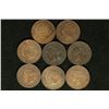 Image 2 : 8 CANADA LARGE 1 CENT COINS: 2-1859, 1876-H,
