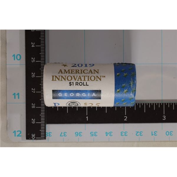 2019-P BRILLIANT UNC $25 ROLL OF AMERICAN