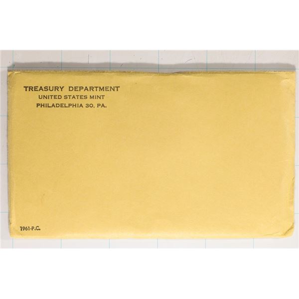 SEALED 1961 US SILVER PROOF SET (WITH ENVELOPE)