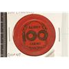 Image 1 : 100 FRANCS ALGERIA CASINO CHIP. ALGER MUNICIPAL