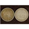 Image 1 : 1911 & 1916 SILVER 1 FRANC COINS: .2684 OZ. ASW
