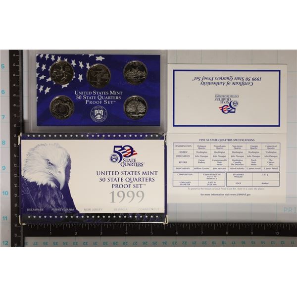 1999 US 50 STATE QUARTERS PROOF SET