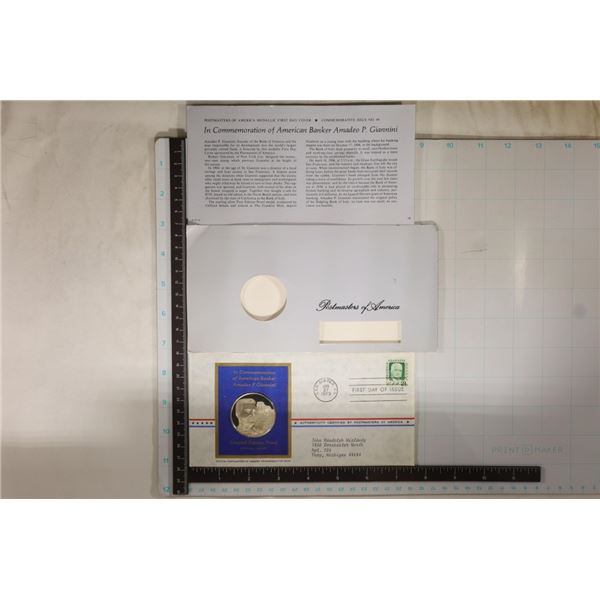 POSTMASTERS OF AMERICA STERLING SILVER .8 OZ.