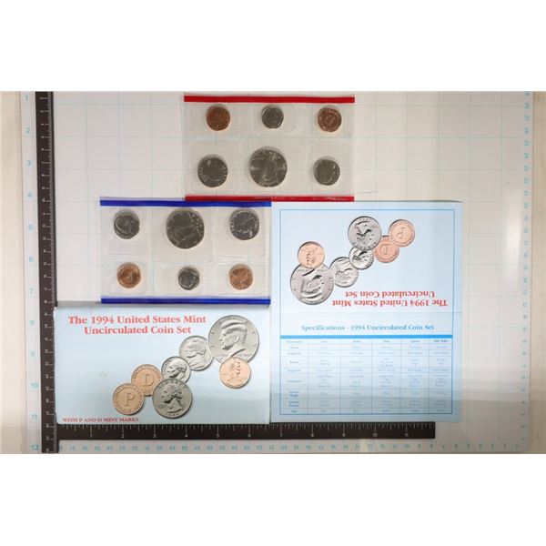 1994 US MINT SET (UNC) P/D (WITH ENVELOPE) AND