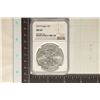 Image 1 : 2019 AMERICAN SILVER EAGLE NGC MS69 1 OZ. SILVER