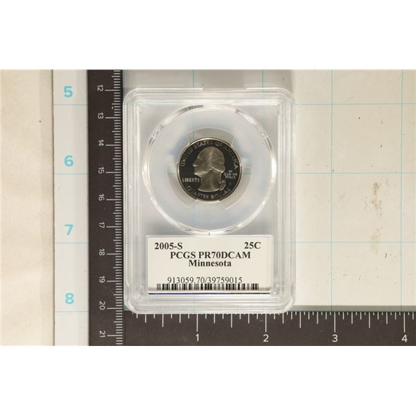 2005-S MINNESOTA QUARTER PCGS PR70 DCAM