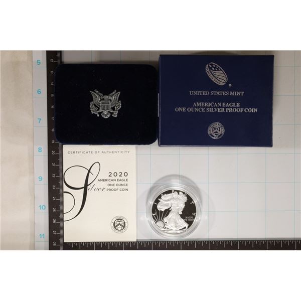 2020-W PROOF AMERICAN SILVER EAGLE IN BOX